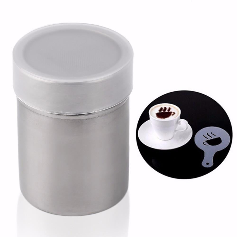Coffee Shaker with Stencils Template Strew