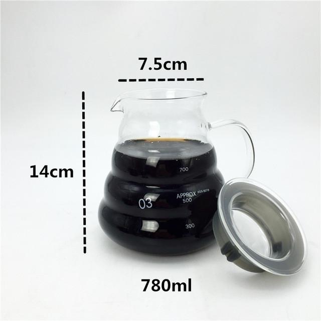 Glass Espresso and Coffee Server