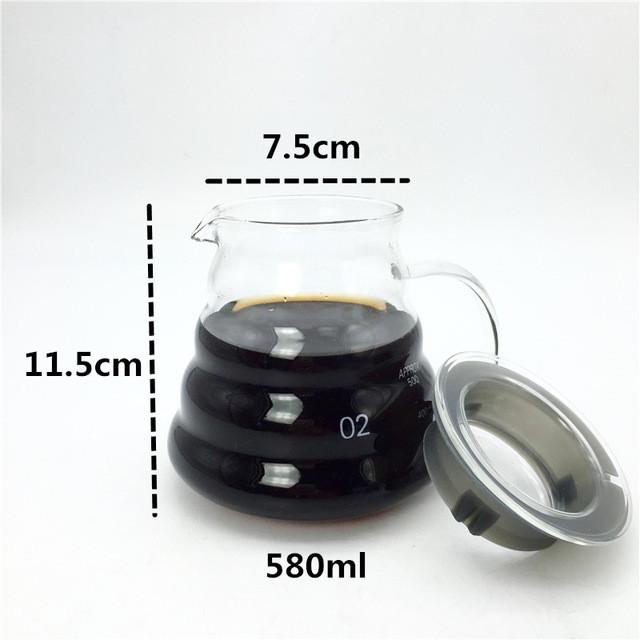 Glass Espresso and Coffee Server